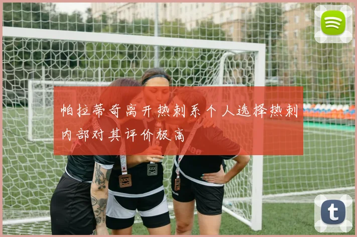 帕拉蒂奇离开热刺系个人选择热刺内部对其评价极高